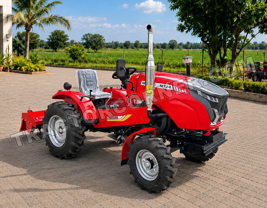 MT-24 Small 2WD Tractor with Rotary Tiller for Sale in Fiji