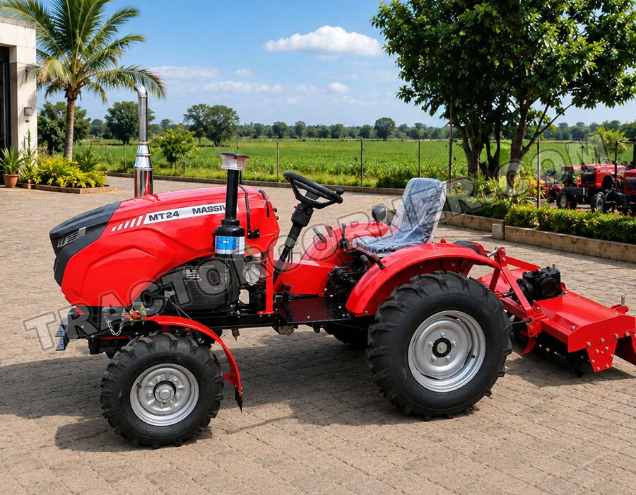 MT-24 Small 2WD Tractor with Rotary Tiller for Sale in Ghana