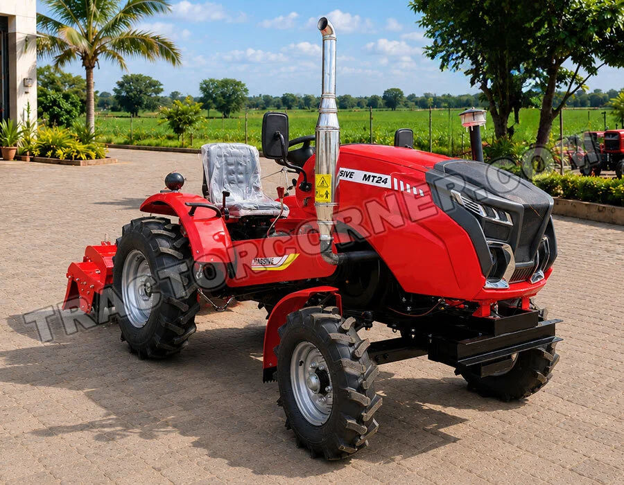 MT-24 Small 2WD Tractor with Rotary Tiller for Sale in Guyana