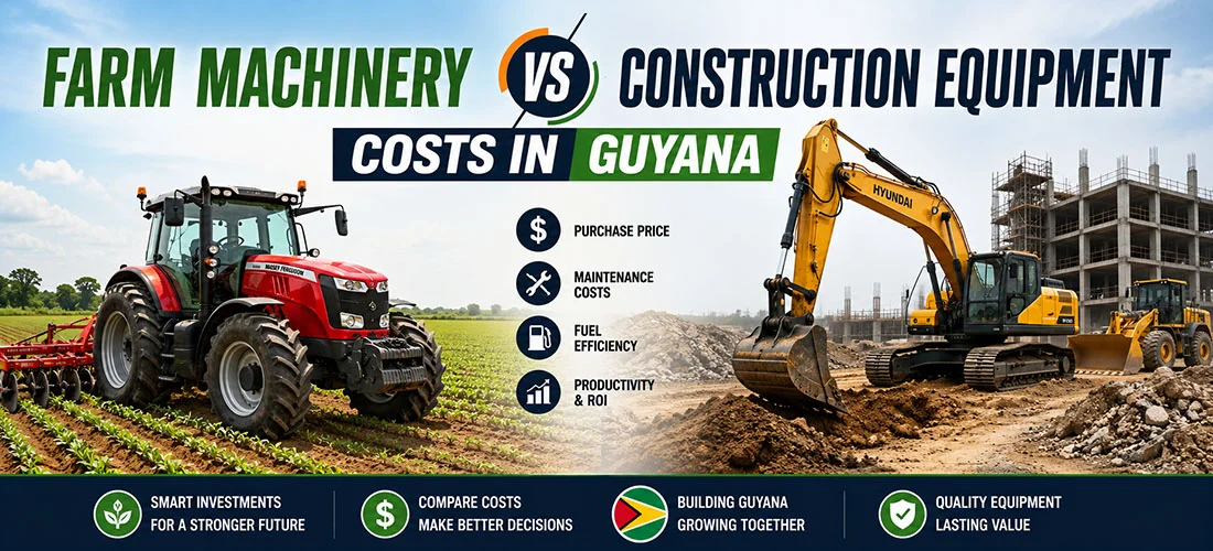 Farm Machinery vs Construction Equipment Costs in Guyana