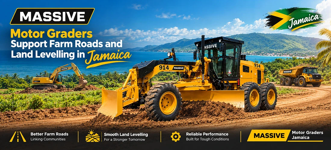 How Motor Graders Support Farm Roads and Land Levelling in Jamaica