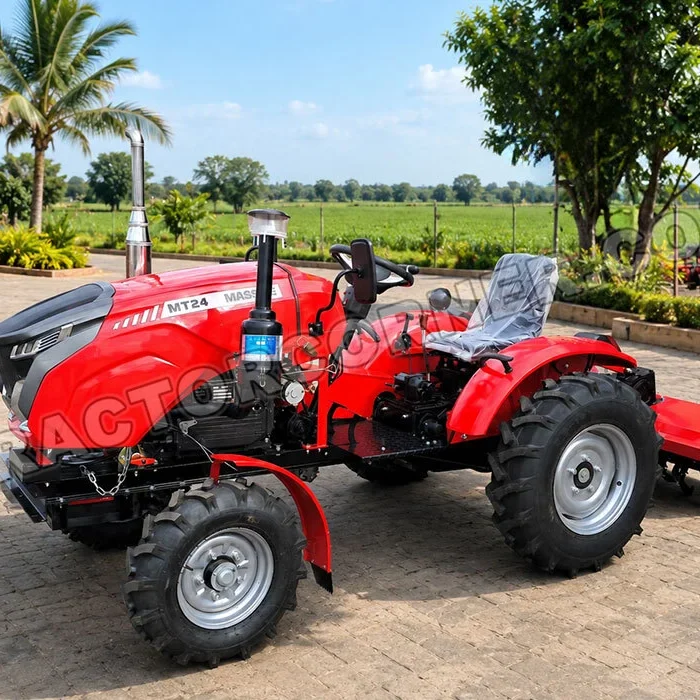 MT-24 Small 2WD Tractor with Rotary Tiller for Sale in Trinidad and Tobago