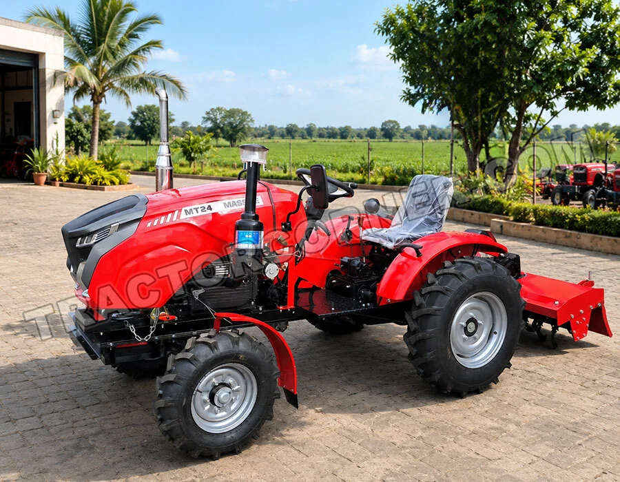 MT-24 Small 2WD Tractor with Rotary Tiller for Sale in Trinidad and Tobago