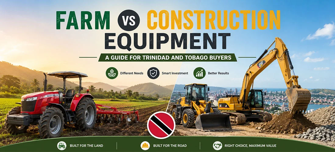 Farm vs Construction Equipment - A Guide for Trinidad and Tobago Buyers