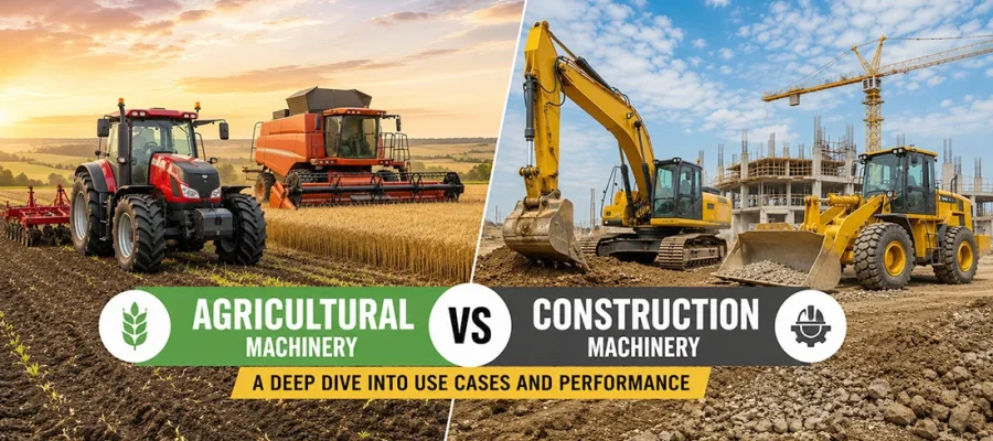 Agricultural vs Construction Machinery - A Deep Dive Into Use Cases and Performance