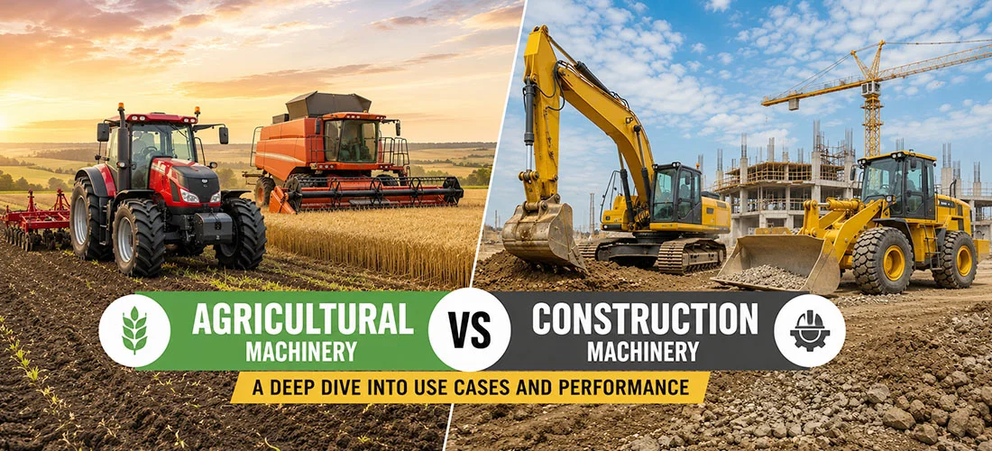Agricultural vs Construction Machinery - A Deep Dive Into Use Cases and Performance